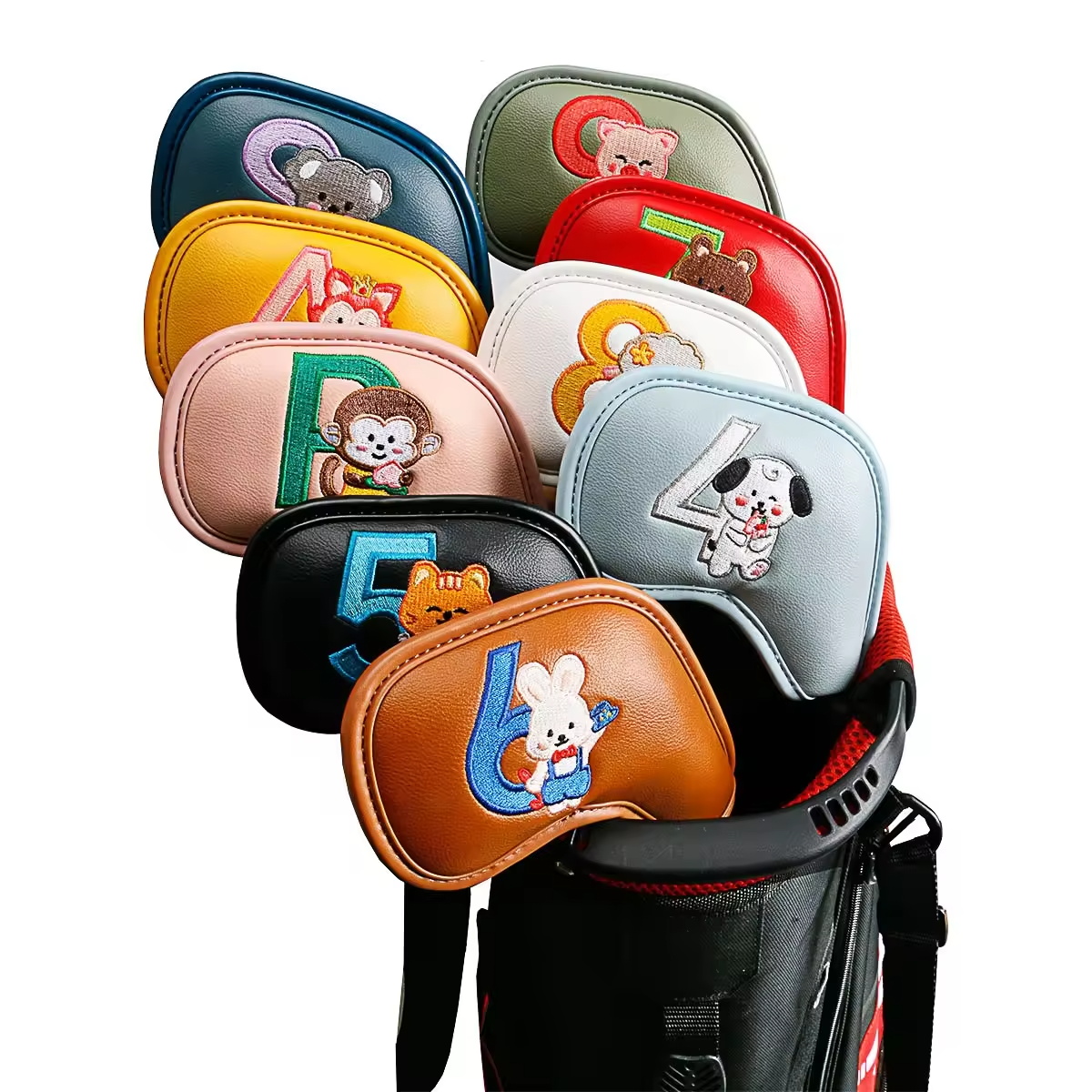Golf Clubs - Set di 9 Copritesta per Ferri