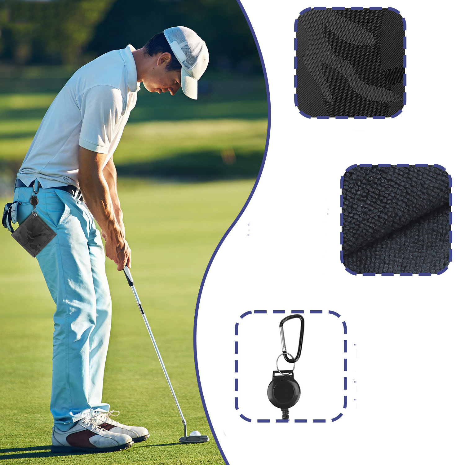Asciugamani portatili per puli - Golf Towel recensione e prezzo